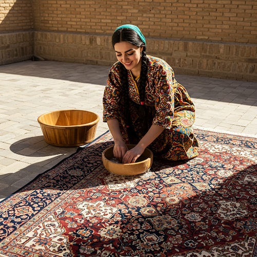 شستشوی فرش در خانه