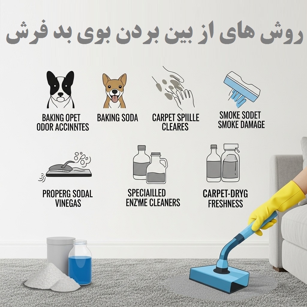 روش های از بین بردن بوی بد فرش برای همیشه با قالیشویی خاتون در اسلامشهر - چگونه بوی بد فرش را برای همیشه از بین ببریم؟